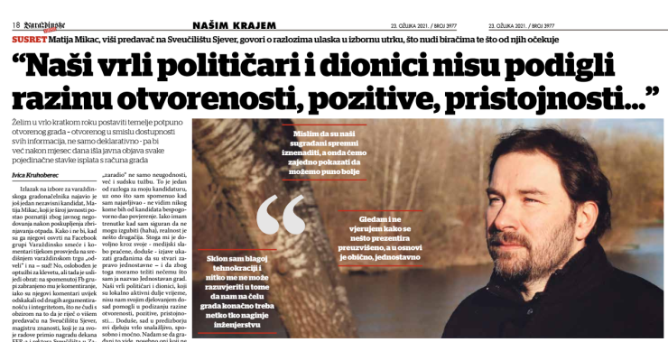 Mikac 2021 Varaždin - naslov Varaždinec